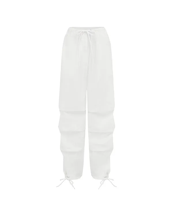 Icon Pants in White, ghost flat-lay