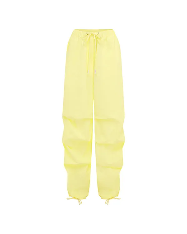 Icon Pants in Yellow, ghost flat-lay