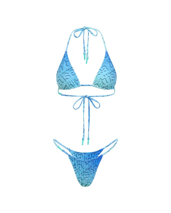 Rush in Blue, ghost flat-lay